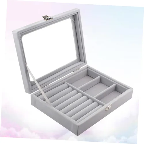 Vista 4 de Box For Women Earrings Display Holder Jewelry Storage Organizer Travel Jewelry Case Ring Storage Case Travel Jewelry Organizer Necklace Organizer