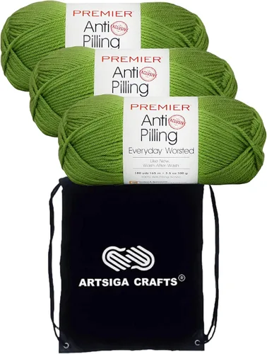 Vista 49 de Premier Yarns Antibolitas para todos los días Blancanieves 100-1 Dn100-1-Snow-White