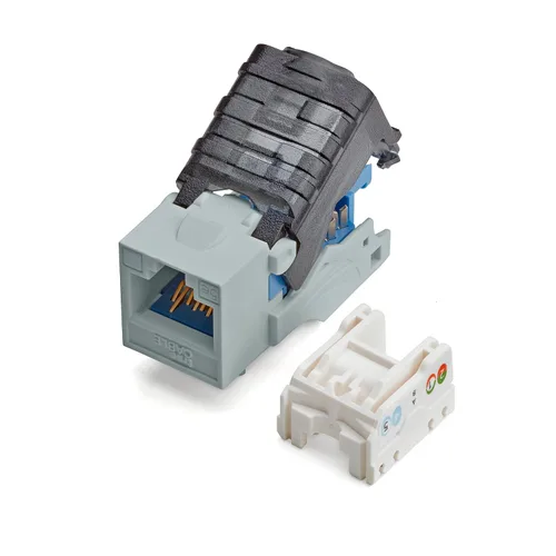 Vista 25 de TRUE CABLE Conector Keystone sin herramientas Cat5e, sin blindaje (UTP), PoE++ (4PPoE) 100W, certificación UL, verificado ETL, certificado ANSI/TIA
