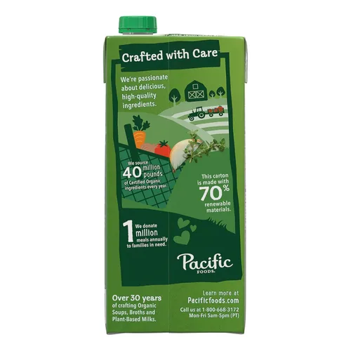 Vista 7 de Pacific Foods - Caldo de pollo criado en corral, de 32 onzas en caja