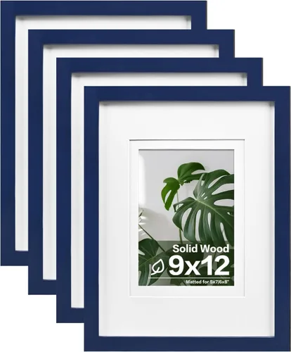 Vista 30 de Egofine - Marcos de fotos de 4 x 6 pulgadas (4 unidades) cubiertos por plexiglás, para fotos de 3 x 4.5 pulgadas / 3.5 x 5 pulgadas con paspartú
