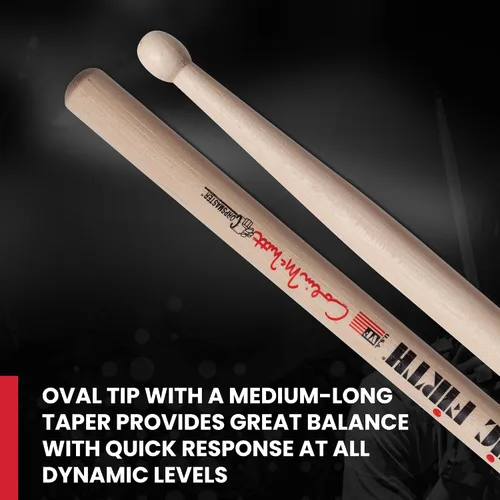 Vista 10 de Baquetas Vic Firth SCM Corpsmaster Signature - Baquetas Colin McNutt