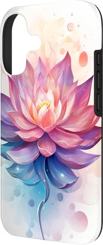 Vista 2 de Funda con ilustración de flor de loto para iPhone 17