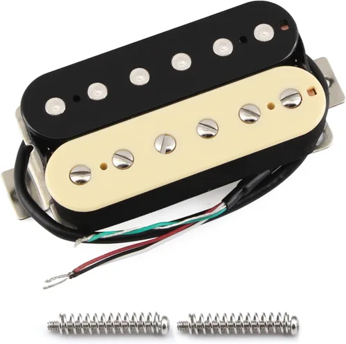 Vista 8 de FLEOR Pastillas de guitarra eléctrica Humbucker Cuello Alnico 5 Negras