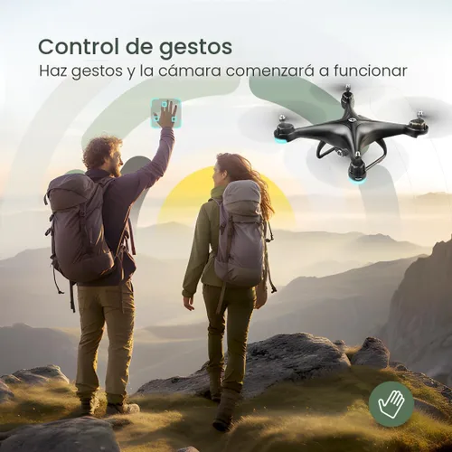 Vista 7 de Dron Holy Stone HS110D controlado por radio con cámara HD 1080P, vídeo en vivo, gran angular de 120°, WiFi, quadrirotor con sensor de gravedad