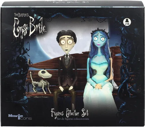Vista 7 de Set Figura Víctor y Emily Sentados en Banco