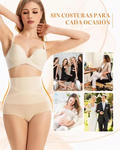 Vista 5 de Control de abdomen para mujer, sin costuras A-nude