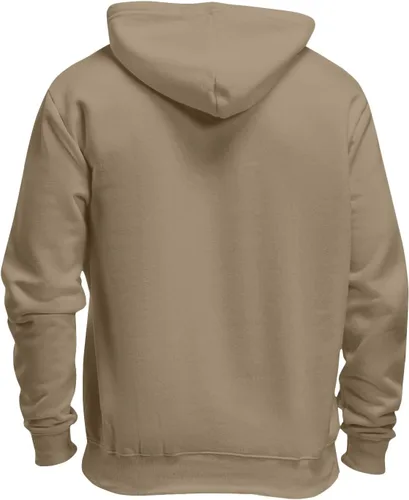 Vista 4 de Sudadera de manga larga con estampado de letras para hombre, de gran tamaño, casual, con bolsillo