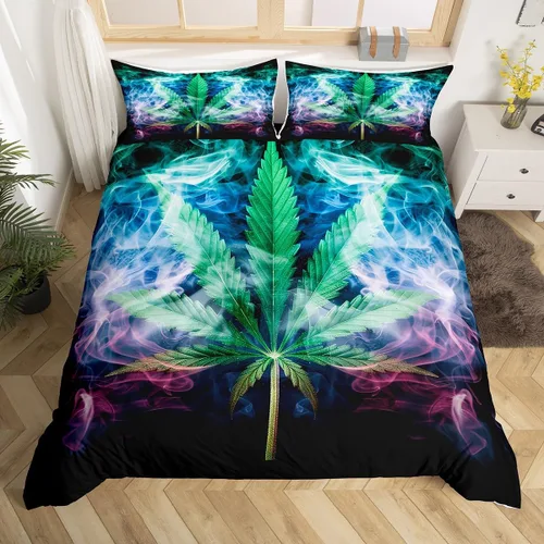 Vista 32 de Juego de funda de edredón con lazo de dibujos animados para niñas, tamaño individual, juegos de ropa de cama de princesa con lazo para niños, 2 Azul