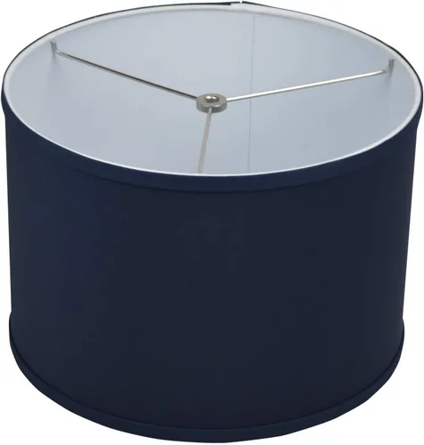 Vista 7 de FenchelShades.com Pantalla de tambor de tela de 13 pulgadas de diámetro x 13 pulgadas de diámetro inferior de 9 pulgadas de altura (araña) para Lino