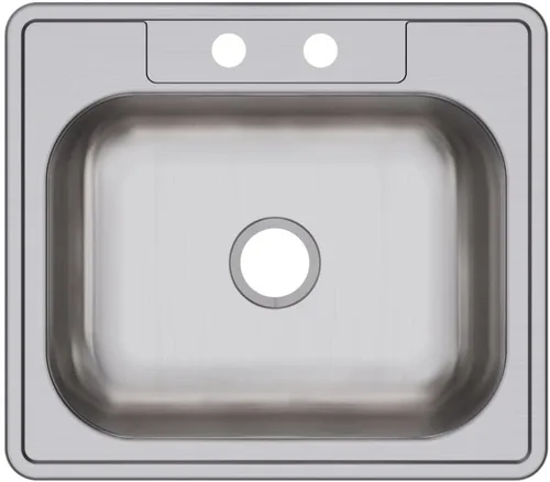 Vista 23 de Elkay D11515 Dayton Fregadero de Cocina de Acero Inoxidable de 15" con Instalación Empotrada de Una Sola Cubeta - 1 Orificio para Grifo