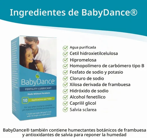Vista 9 de BabyDance by Fairhaven Health Fertility Lubricant, 10 aplicaciones