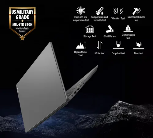 Vista 4 de Lenovo Laptop V15 Gen 4 para empresas (15.6" FHD antirreflejo, AMD Ryzen 7 7730U (Supera i7-1355U), 16GB RAM, 512GB SSD), teclado numérico, cámara