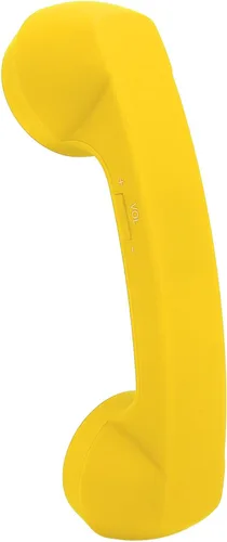 Vista 10 de Dpofirs Auricular de teléfono retro Bluetooth, receptor de teléfono móvil inalámbrico con micrófono de altavoz HD, diseño inalámbrico recargable