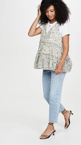 Vista 5 de PAIGE Jeans de maternidad rectos Noella para mujer