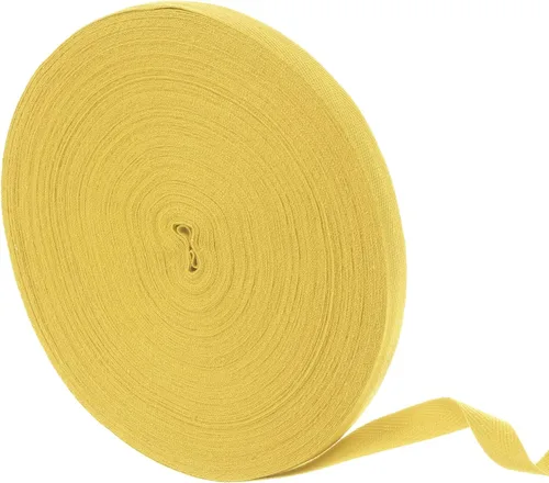 Vista 70 de uxcell Cinta de sarga de algodón de 50 yardas, cinta de espiga de 3/8 pulgadas para coser ropa, manualidades (azul)