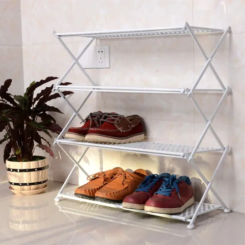 Vista 14 de Perchero de bambú con 5 estantes de almacenamiento para vestidos, zapatos y sombreros, carga máxima de 220.5 lbs, ideal para dormitorio