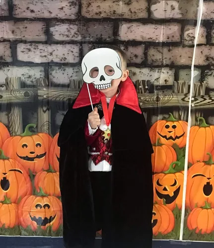 Vista 7 de Funnlot Disfraz de vampiro para niños de lujo vampiro niño Cosplay vestido