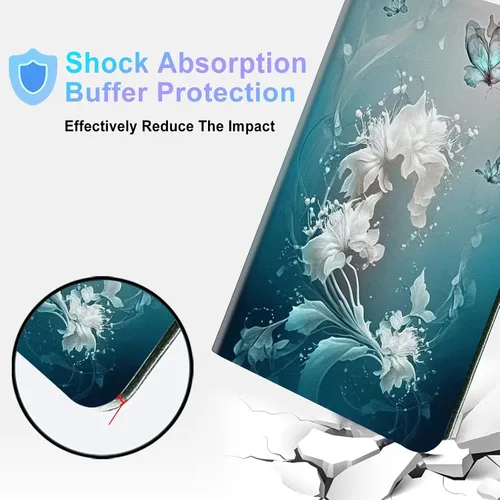Vista 5 de Funda para Galaxy Tab S7 FE 5G 2021 Funda inteligente de piel sintética con soporte ajustable y funda de encendido y apagado automático para Samsung