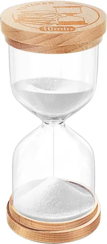 Vista 19 de Temporizador de Arena de 1 Minuto, Reloj de Arena de Madera, Reloj de Arena Azul Pequeño, Reloj de Arena de 1 Minuto para Aula, Juego, Decorativo
