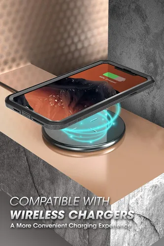 Vista 7 de SUPCASE Funda para iPhone 11 Pro Max con protector de pantalla (Unicorn Beetle Pro), [soporte integrado y clip para cinturón] Funda protectora Negro