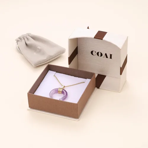 Vista 7 de COAI Collar de luna de cristal curativo para mujer