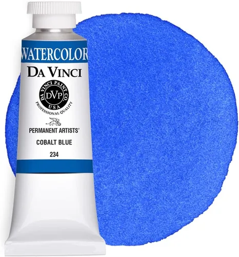 Vista 152 de DA VINCI PAINTS Pintura Acuarela Profesional para Artistas, Azul Cobalto, 15mL