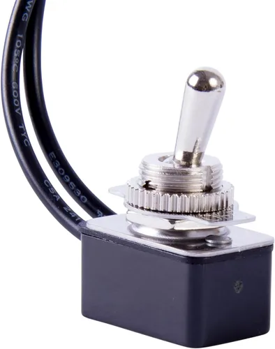 Vista 7 de Gardner Bender GSW-124 Interruptor de palanca eléctrico, SPST, ON-OFF, 6 A/120V AC, Terminal de tornillo