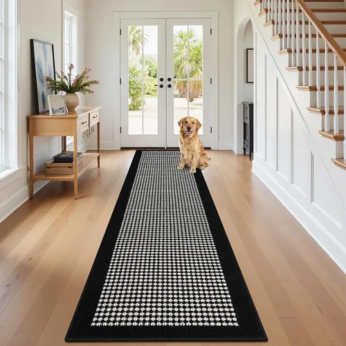 Vista 58 de Ileading Tapete para puerta de interior de 24 x 36 pulgadas, absorbente para perros, tapete de bajo perfil para entrada pequeño con respaldo de goma