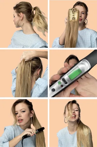 Vista 9 de PRETTYSHOP - Extensión de pelo largo y liso, resistente al calor