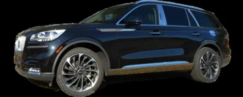 Vista 4 de QAA Es compatible con Lincoln Aviator 2020 4 piezas de acero inoxidable manija de puerta Accent Trim DH60620