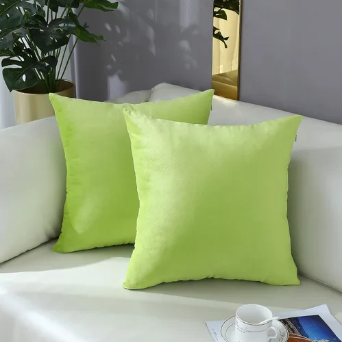Vista 30 de mixeoo Comfy - Juego de 2 fundas de almohada decorativas de terciopelo grueso sólido y grueso, súper suaves, decoración del hogar para sofá, sala