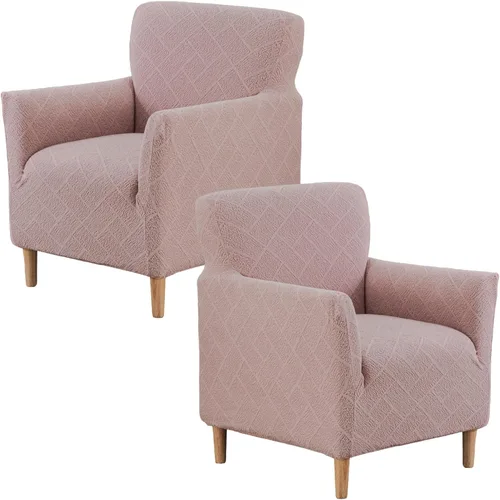 Vista 53 de Fundas de jacquard para sillón de banquete, fundas suaves para sillón de 1 pieza, fundas elásticas para silla de sala de estar, antideslizantes