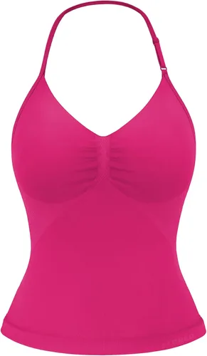 Vista 17 de YEOREO SoftHue Impact Longline Top de Tirantes para Mujer Camiseta sin Mangas Halter para Ejercicio sin Espalda Gimnasio Longline con Correa