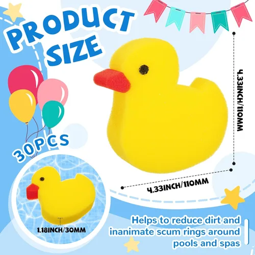 Vista 2 de Irenare 30 piezas de esponja absorbente de aceite para piscina y spa, accesorios para bañera de hidromasaje, kit de limpieza para recolectar