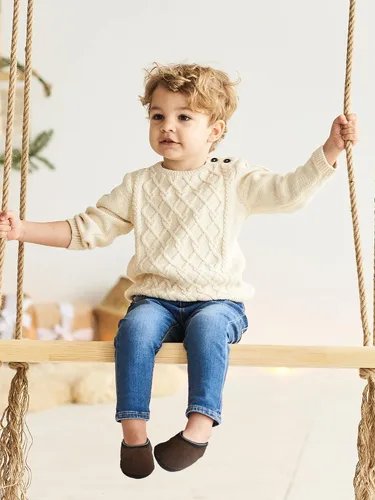 Vista 6 de SATINIOR 4 pares de calcetines antideslizantes para niños pequeños calcetines de terciopelo coral calcetines cálidos para bebés y niños pequeños