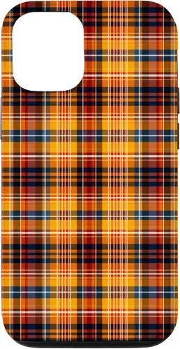 Vista 26 de Tartan Fall Plaid Halloween Orange Black Thanksgiving Autum Case for iPhone 16