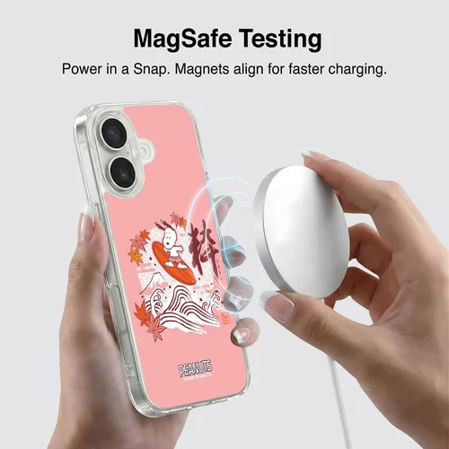 Vista 60 de Carcasa de gel para iPhone 7 Plus/iPhone 8 Plus, diseño de Snoopy Oriental de Peanuts, Badges