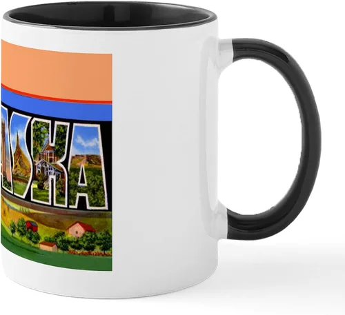 Vista 37 de CafePress I Love Nebraska Taza de café de cerámica de 11 oz (11.0 fl oz)