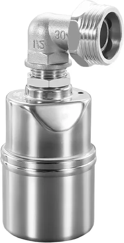 Vista 5 de Stainless Steel Float Valve 1/2 3/4 1 Inch Auto Shut Off Water Level Controller Automatic Fill Valve No Power Needed(1-2-S-pipe-valve-Z)