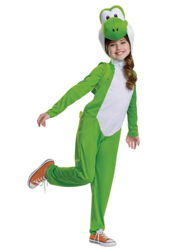 Vista 6 de Disfraz Deluxe de Yoshi de Super Mario Brothers para Niños Multicolor