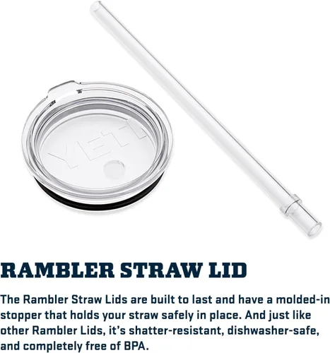 Vista 5 de Yeti Rambler Tapa de repuesto de 20 oz con pajita