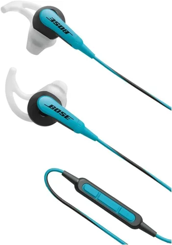 Vista 4 de Bose audífonos intrauriculares deportivos SoundSport Con micrófono para iOS Azul