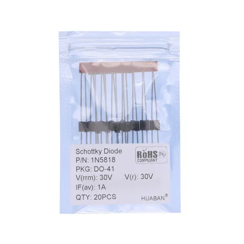 Vista 7 de 20PCS 1N5817 Schottky Barrera Rectificador Diodos 1A 20V DO-41 (DO-204AL) Axial 5817 1 Amp 20 Voltios