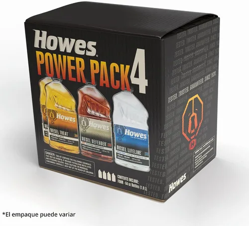 Vista 3 de Howes Power Pack 4 – Preparación para el Invierno Aditivos para Diesel - Un Limpiador de Inyectores Diesel Defender de 64 Onzas, Dos