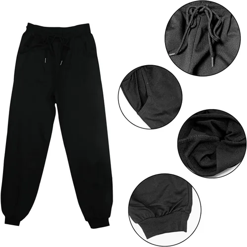 Vista 5 de Conjunto de sudadera con capucha y pantalones deportivos para niños y niñas, conjunto de sudadera de moda de 2 piezas