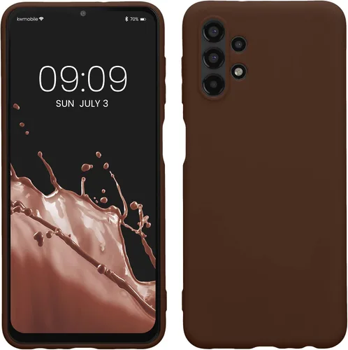 Vista 217 de kwmobile Funda compatible con Samsung Galaxy A12 - Funda protectora de silicona TPU suave y delgada - Azul Báltico