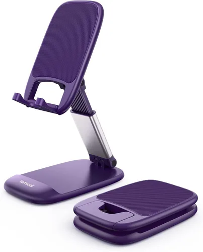 Vista 10 de Lamicall Soporte de teléfono celular para escritorio, soporte de teléfono 1-negro