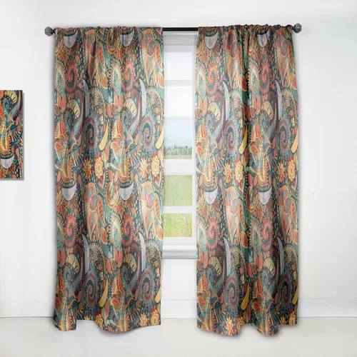 Vista 12 de DesignQ Panel de cortina bohemio y ecléctico 'Ethnic Pattern', 18645, 52x90, (abstracto-bohemio)