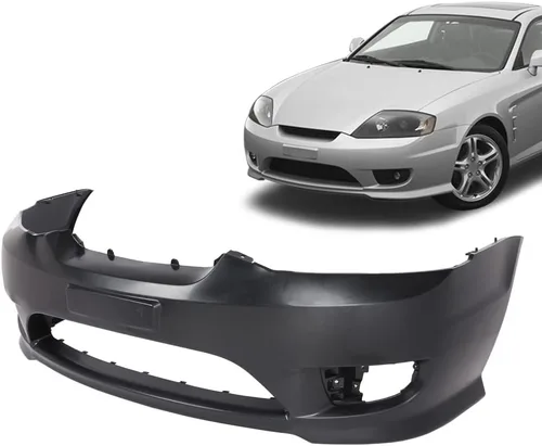 Vista 6 de PIT66 Cubierta para paragolpe frontal con orificios para luces antiniebla Preparada Compatible con Hyundai Tiburon 2005-2006 865112C500 HY1000153